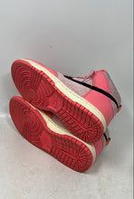 Load image into Gallery viewer, Nike Womens Dunk High DX3359-600 Pink Black Lace-Up Sneaker Shoes Size 6.5
