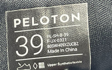 Load image into Gallery viewer, Peloton Mens PL-SH-B-39 Black Red Adjustable Strap Road Cycling Shoes Size 39
