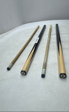 Load image into Gallery viewer, Hardwood Black Beige Wooden Cue Pool Stick House Billiards Lot Of 2-Piece
