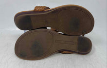 Load image into Gallery viewer, Tommy Hilfiger Womens Brown Leather Ankle Strap Thong Sandals Size 6 M
