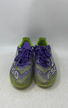 Load image into Gallery viewer, Adidas Mens F50 League FG/MG Purple Green Lace-Up Soccer Cleats Size 8
