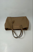 Load image into Gallery viewer, Michael Kors Womens Jet Set Sky Brown Textured Leather Double Handle Tote Bag
