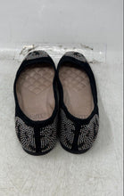 Load image into Gallery viewer, Vince Camuto Womens Black Suede Glitter Slip-On Round Toe Ballet Flat Size 7M
