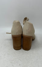 Load image into Gallery viewer, Marc Fisher Womens Vixen Beige Peep Toe High Block Ankle Strap Heels Size 9.5M
