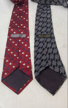 Load image into Gallery viewer, Pair Of Geoffrey Beene And Zylos Mens Multicolor Geometric Silk Pointed Ties
