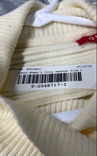 Load image into Gallery viewer, Guess Womens Ivory Ribbed Long Sleeve Turtleneck Pullover Sweater Size Large
