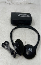 Load image into Gallery viewer, Black AM/FM Portable Stereo Cassette Player &amp; Headphones Not Tested
