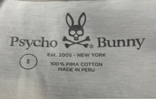 Load image into Gallery viewer, Psycho Bunny Mens White Cotton Short Sleeve V-Neck Pullover T-Shirt Size 5
