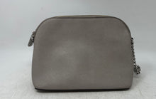 Load image into Gallery viewer, Michael Kors Womens Gray Saffiano Leather Adjustable Strap Dome Crossbody Bag
