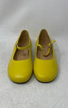 Load image into Gallery viewer, Clizia Womens Yellow Round Toe Block Mary Jane Ballet Flats Size 39
