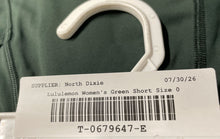 Load image into Gallery viewer, Lululemon Womens Green Flat Front High Waist Pull-On Athletic Shorts Size 0
