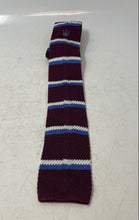 Load image into Gallery viewer, Maserati Mens Burgundy Knitted Stretch Square Tie With Tags
