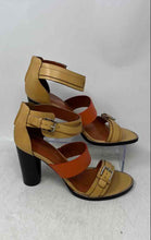 Load image into Gallery viewer, Rebecca Minkoff Womens Multicolor Leather Block Heel Strappy Sandals Size 9M
