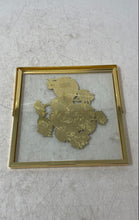 Load image into Gallery viewer, Zhu Bingren Glass Gold-Tone Burning Sunflower Bouquet Portrait Floating Frame
