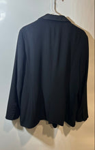 Load image into Gallery viewer, Zara Womens Black Long Sleeve Notch Lapel One-Button Blazer Size 14
