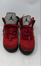 Load image into Gallery viewer, Nike Boys Air Jordan 5 Retro Red Suede Lace-Up Low Top Sneaker Shoes Size 6Y
