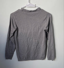 Load image into Gallery viewer, Ted Lapidus Womens Gray Long Sleeve Button Front Cardigan Sweater Size Small

