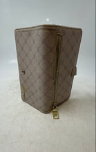 Load image into Gallery viewer, Steve Madden Womens Beige Monogram Print ID Window Card Holder Bifold Wallet
