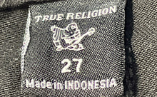 Load image into Gallery viewer, True Religion Womens Black Pocket Skinny Leg Jeans Size 27 With Tag
