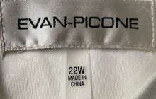 Load image into Gallery viewer, Evan Picone Womens Cream And Crimson Sleeveless Sheath Dress Size 22W With Tag
