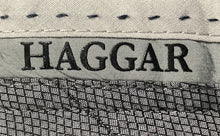 Load image into Gallery viewer, Haggar Mens Dark Blue Pleated Front Pockets Straight Leg Dress Pants Size 44x29
