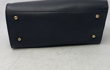 Load image into Gallery viewer, Badgley Mischka Womens Black Pebbled Leather Top Handle Satchel Handbag
