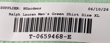 Load image into Gallery viewer, Ralph Lauren Mens Green Cotton Collared Long Sleeve Dress Shirt Size XL
