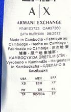 Load image into Gallery viewer, Armani Exchange Mens Blue Short Sleeve Collared Golf Polo Shirt Size XS

