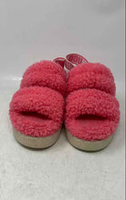 Load image into Gallery viewer, UGG Womens Oh Fluffita Pink Round Open Toe Slip-On Elastic Strap Slide Sandals 8

