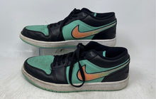 Load image into Gallery viewer, Nike Mens Air Jordan 1 Low SE Black Green Lace-Up Basketball Shoes Size 11
