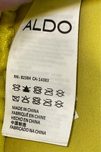 Load image into Gallery viewer, Aldo Womens Fluorescent Green Quilted Tassel Adjustable Strap Shoulder Handbag
