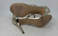 Load image into Gallery viewer, Charles By Charles David Womens Gold-Tone Stiletto Heel Strappy Sandals Sz 8.5M
