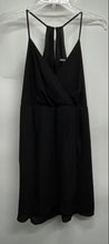 Load image into Gallery viewer, Express Womens Black Sleeveless Faux Wrap V-Neck Short Mini Dress Size XS
