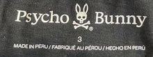 Load image into Gallery viewer, Psycho Bunny Mens Black Pima Cotton Short Sleeve Crew Neck Graphic T-Shirt Sz 3
