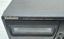 Load image into Gallery viewer, Technics RS-TR272 Black AM/FM Dual Tape Stereo Cassette Deck Not Tested
