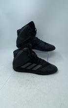 Load image into Gallery viewer, Adidas Mens Mat Wizard 4 AC6971 Black Lace-Up Athletic Wrestling Shoes Size 9
