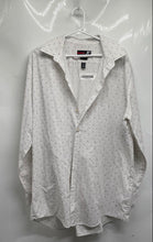 Load image into Gallery viewer, J. Ferrar Mens White Printed Slim Fit Stretch Long Sleeve Dress Shirt Size XL
