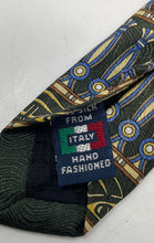 Load image into Gallery viewer, Enrico Guccini Mens Multicolor Printed Silk Adjustable Pointed Tie One Size
