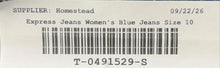 Load image into Gallery viewer, Express Womens Blue Denim Dark Wash Mid-Rise Cropped Skinny Leg Jeans Size 10
