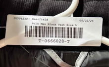 Load image into Gallery viewer, US Polo Assn. Mens Black Sleeveless Pockets Full Zip Quilted Vest Size L
