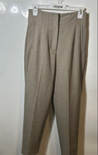 Load image into Gallery viewer, Zara Womens Brown Pleated Front Two Welt Pockets Trousers Pants Size Small
