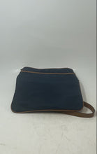 Load image into Gallery viewer, Michael Kors Womens Navy Blue Brown Adjustable Strap Crossbody Handbag
