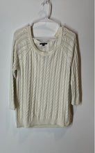 Load image into Gallery viewer, American Eagle Outfitters Womens White Cable-Knit Pullover Sweater Size L
