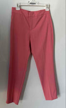Load image into Gallery viewer, Zara Basic Womens Pink Flat Front Slash Pocket Tapered Leg Ankle Pants Size 2
