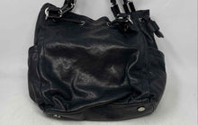 Load image into Gallery viewer, Michael Kors Womens Black Leather Bottom Studs Double Strap Shoulder Handbag

