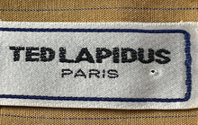 Load image into Gallery viewer, Ted Lapidus Mens Brown Striped Spread Collar Long Sleeve Button-Up Shirt Size XL
