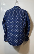 Load image into Gallery viewer, Hugo Boss Mens Blue Printed Regular Fit Stretch Long Sleeve Button-Up Shirt Sz S
