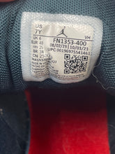 Load image into Gallery viewer, Authentic Nike Boys Air Jordan 1 Mid FN1353-400 White Blue Sneaker Shoes Size 7Y
