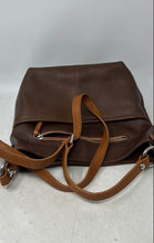 Load image into Gallery viewer, Valentina Womens Brown Leather Bottom Studs Adjustable Strap Crossbody Handbag
