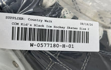 Load image into Gallery viewer, CCM Unisex Kids 92 Black Proformance Blade Lace-Up Ice Hockey Skates Size 2
